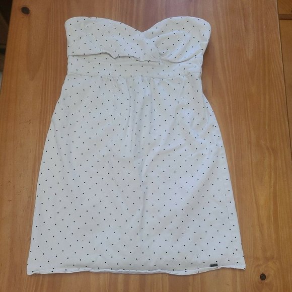 Volcom strapless polka-dot mini dress Juniors Size 5 - Picture 1 of 8